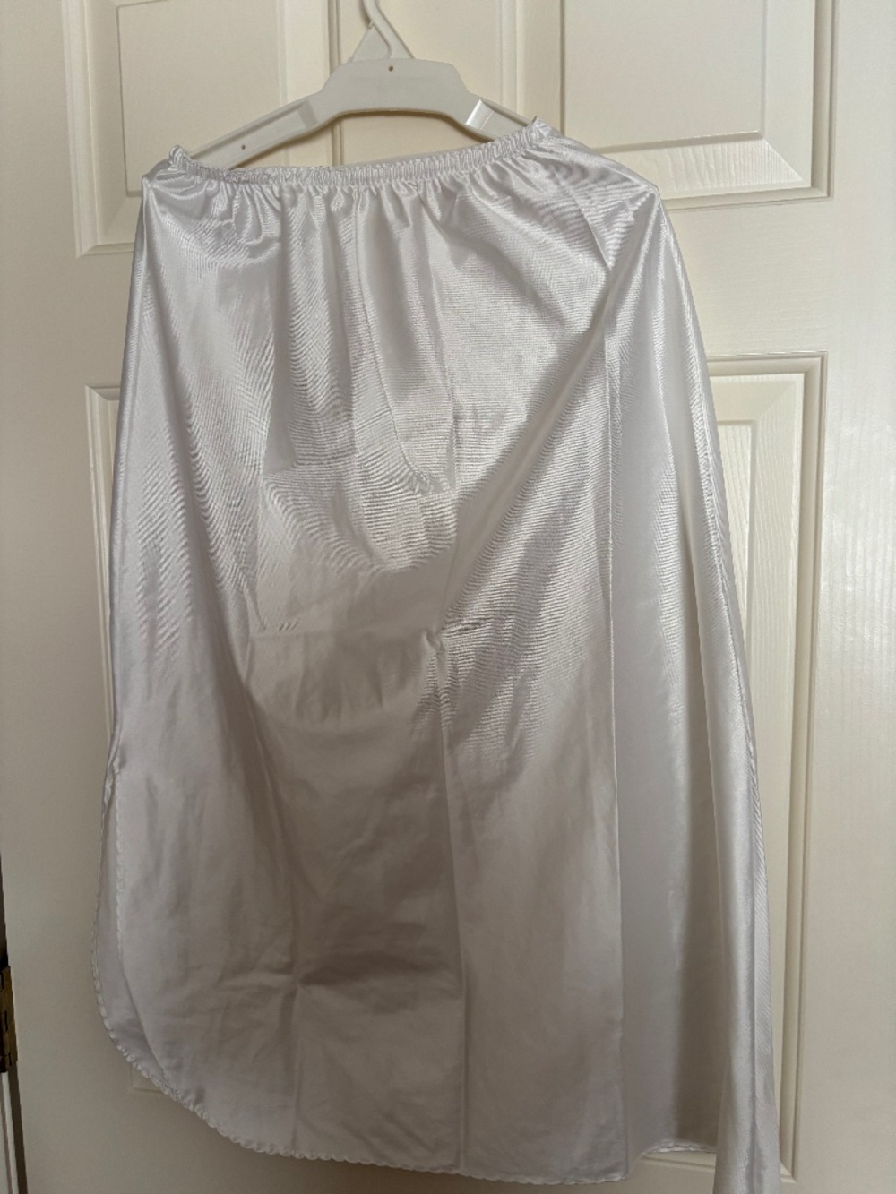 Kayser White Half Slip with Slit Sides